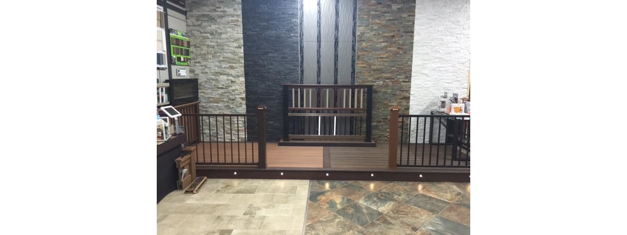 Showroom Springboro Ohio, Trex Transcend, Reveal Railing,