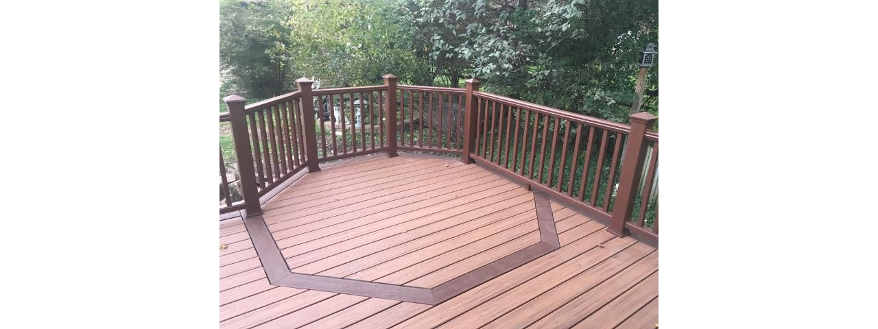 Tiki Torch and Firepit rail in White Bear