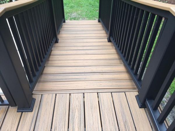 A look down these custom stairs tells a lot about T&D's craftsmenship and attention to detail