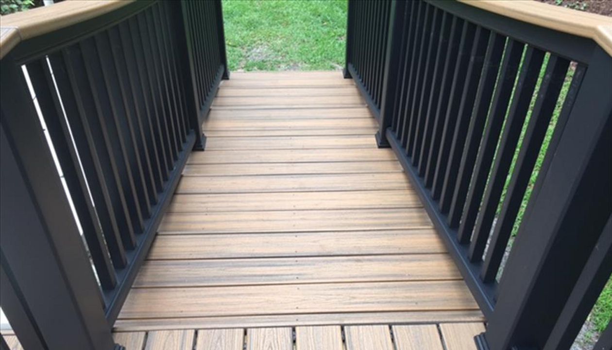 A look down these custom stairs tells a lot about T&D's craftsmenship and attention to detail