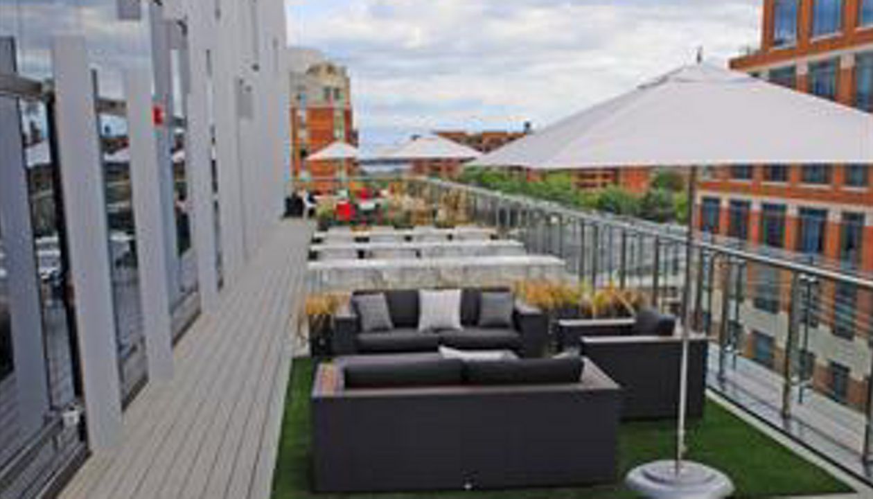 Coca Cola rooftop deck by Your Deck Co. in Toronto