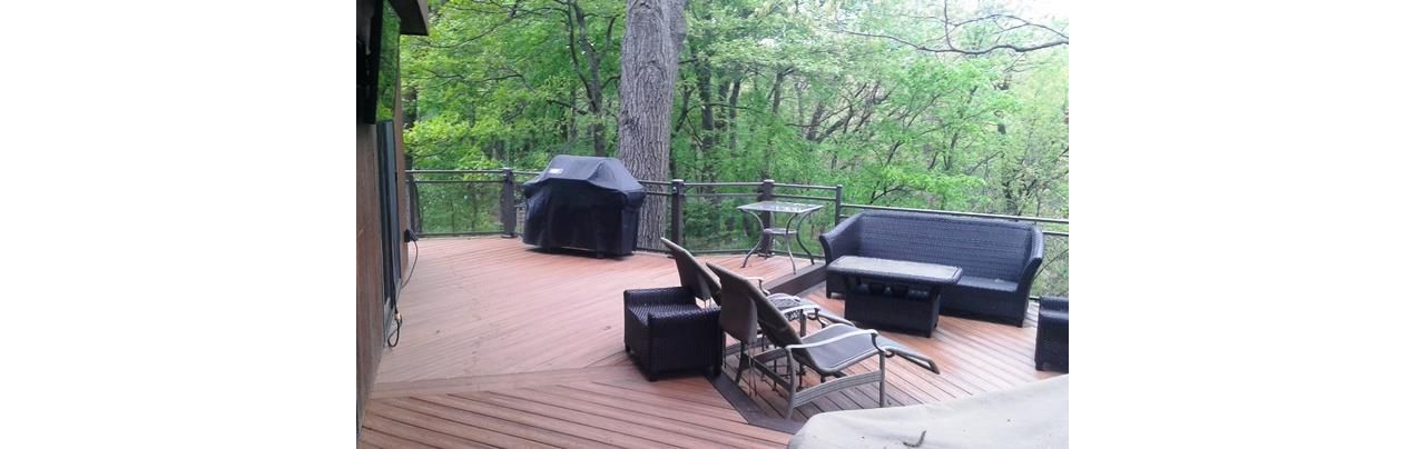 Trex Transcends Tiki Torch Decking &amp; Tree House Border Eagan