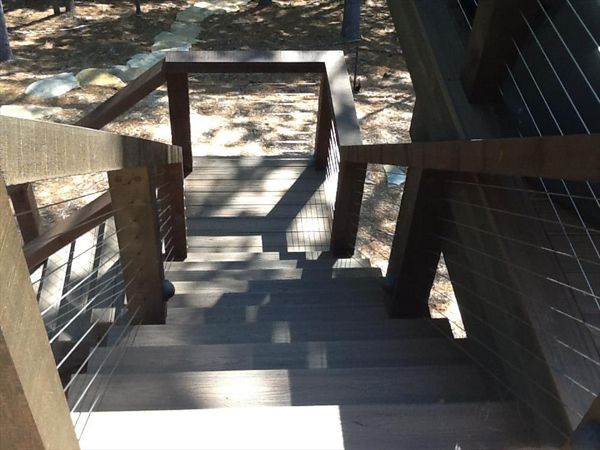 Trex Transcend stairs provide warp and splinter free surface