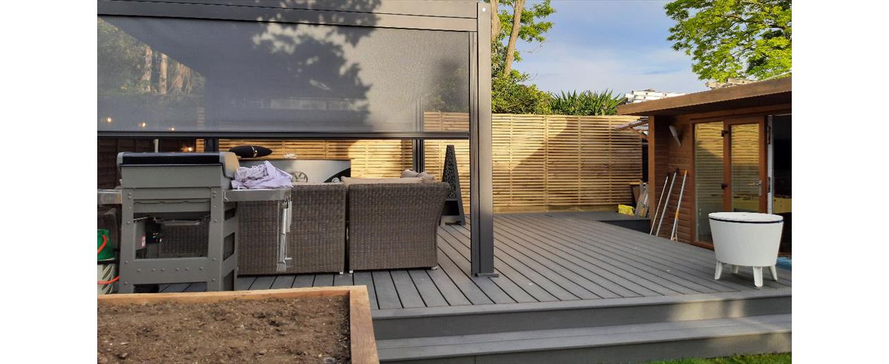 Esher, Surrey Trex Enhance Basics Clam Shell Oilcanfinish Outdoor Living