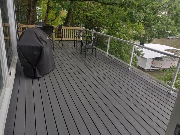 We Doubled the size of the existing deck while increasing the view to the lake!