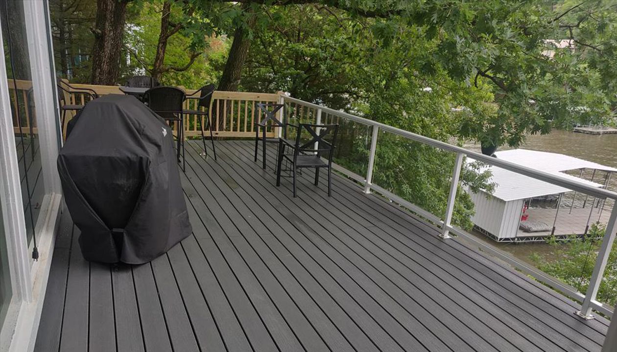 We Doubled the size of the existing deck while increasing the view to the lake!