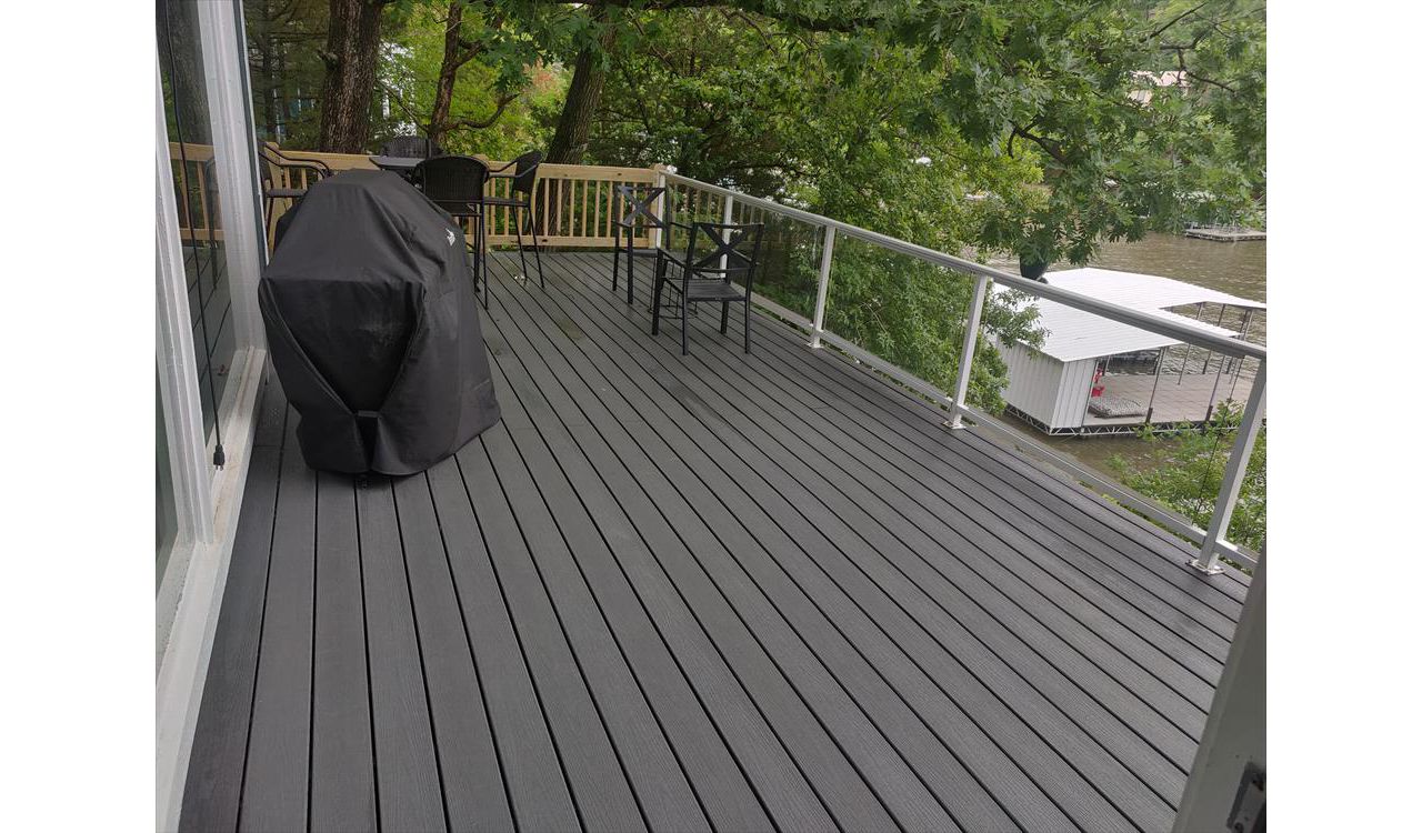 We Doubled the size of the existing deck while increasing the view to the lake!
