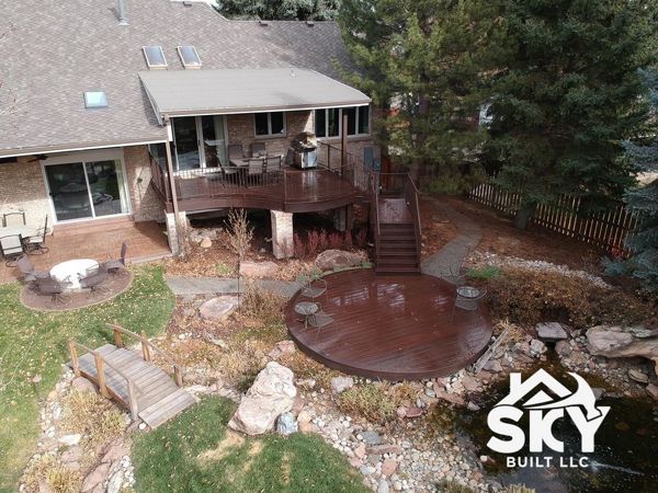 Trex Elevations Steel Framing. Trex Transcend deck and railing