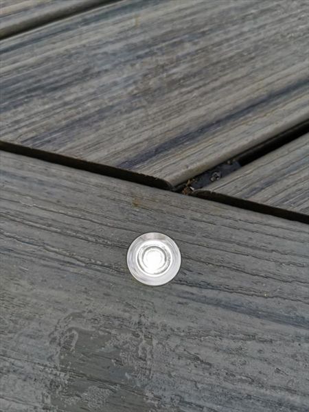 Trex Transcend Island Mist. Close up of just one of the style of lights we offer.