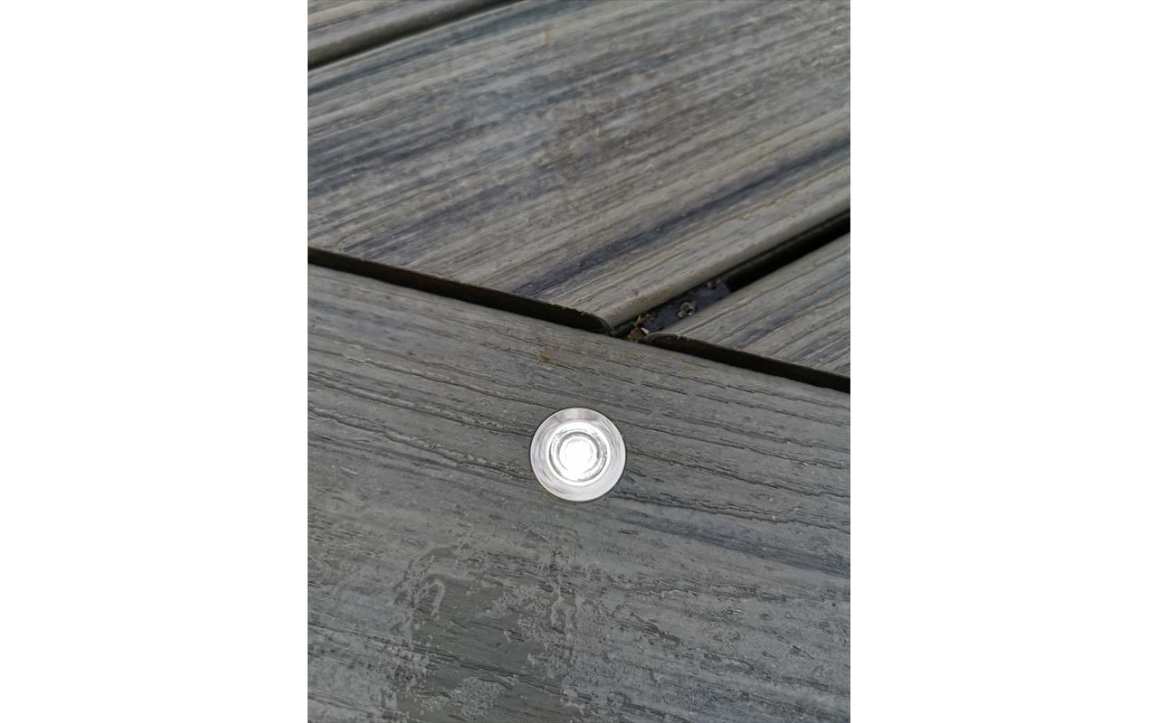 Trex Transcend Island Mist. Close up of just one of the style of lights we offer.