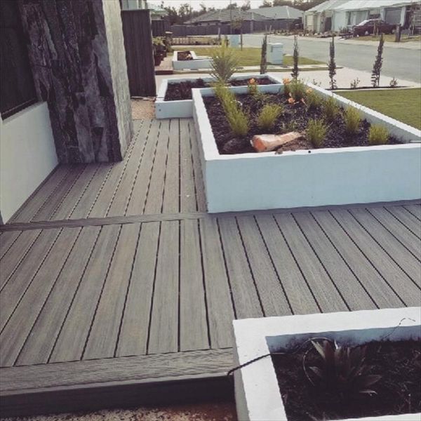 Island Mist Decking out the front