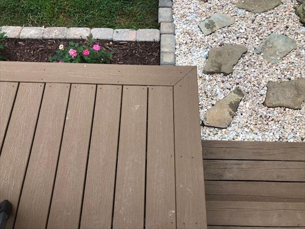 Trex Enhance Beach Dune picture frame is great visual finishing piece for this great project.