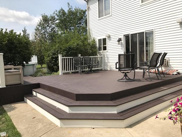 New Deck built in Aurora. New deck was tied into an existing pool deck.