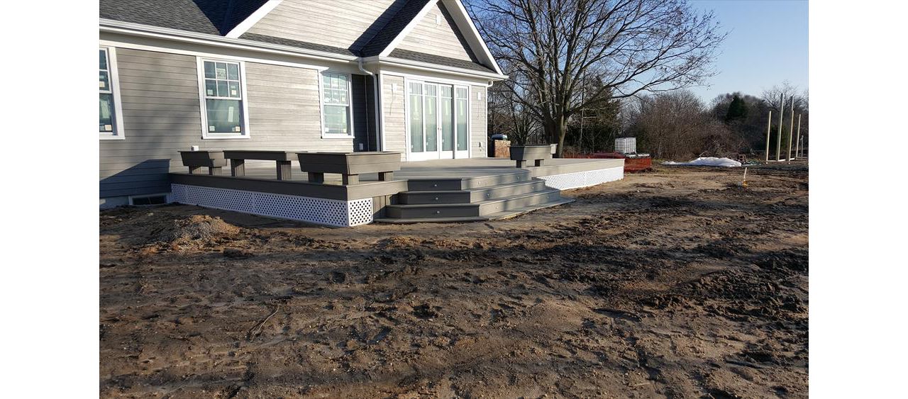 Custom Trex Gravel Path in Wall New Jersey