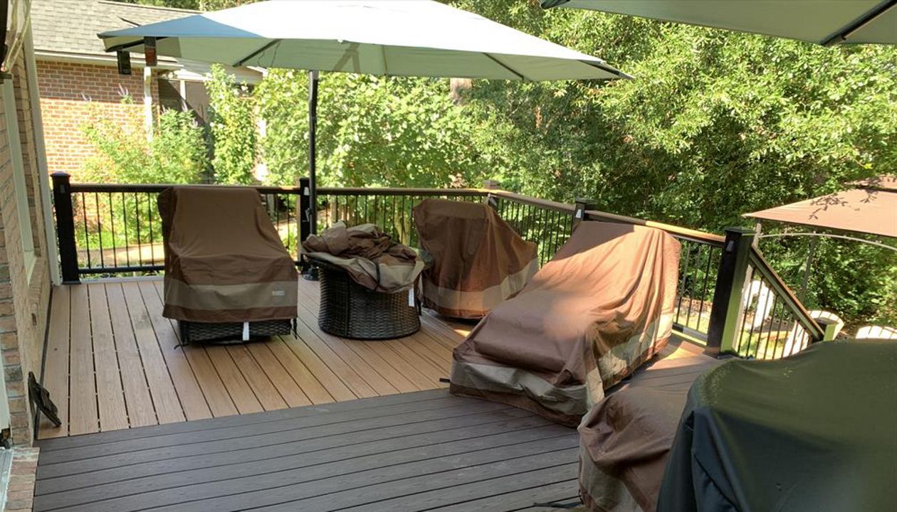 Trex tiki torch and vintage lantern