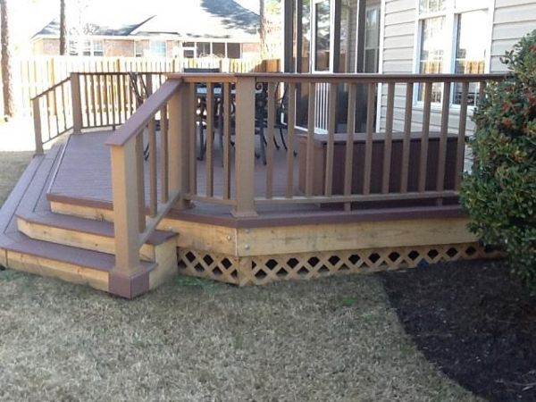 Nice Trex deck adds space to the home