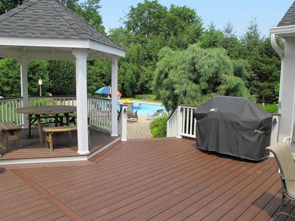 Lava Rock with Transcends Railing in Wyckoff, NJ