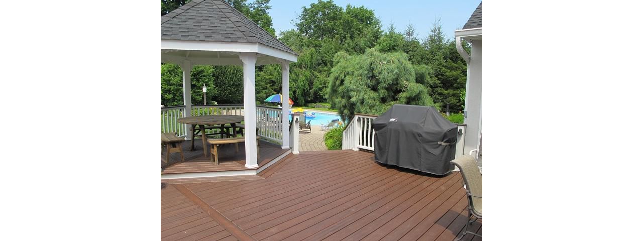 Lava Rock with Transcends Railing in Wyckoff, NJ