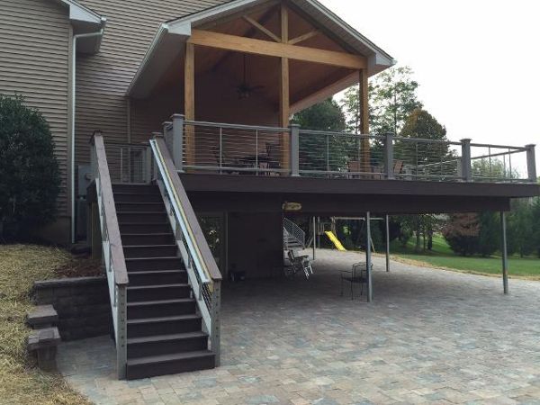Trex Stairs with Porch