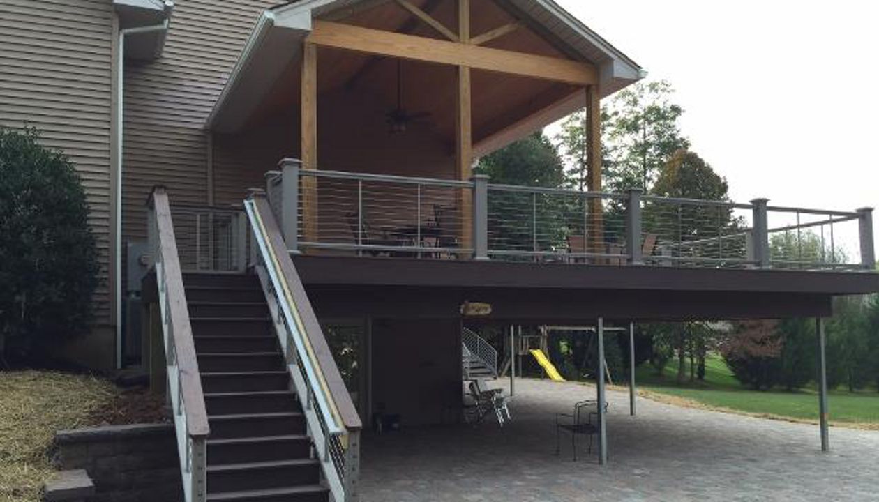 Trex Stairs with Porch