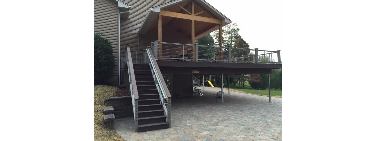 Trex Stairs with Porch