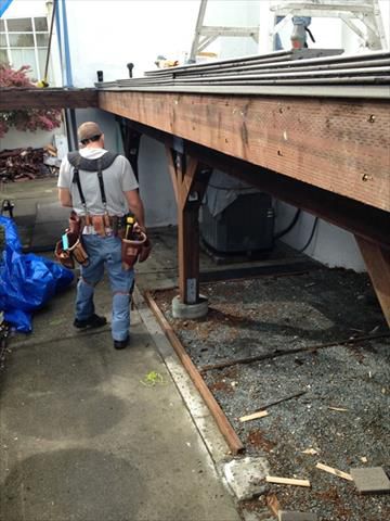 Trex Deck in progress - Castro Valley, CA