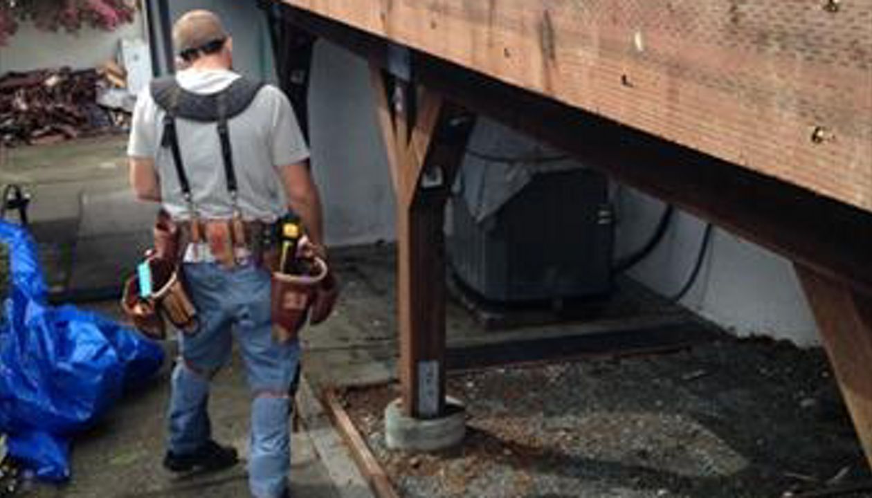 Trex Deck in progress - Castro Valley, CA