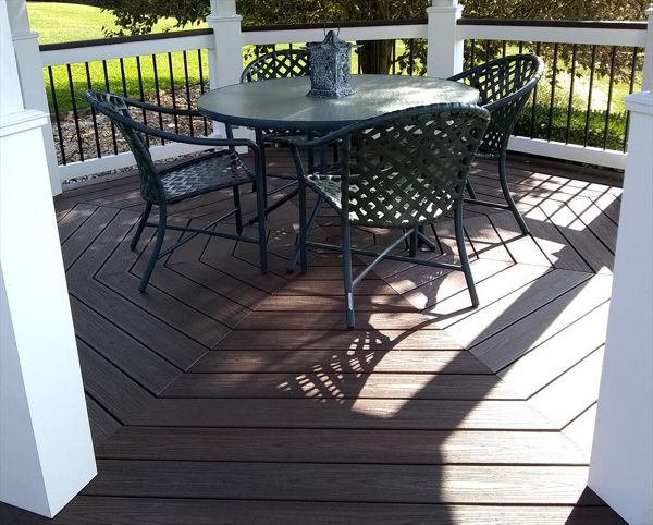 Trex Transcend Gazebo floor with meticulous miters