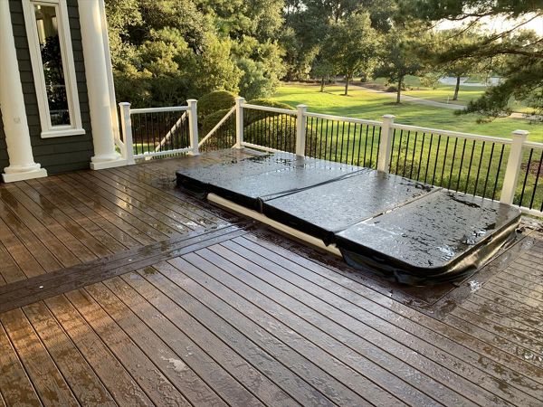 Trex Spiced Rum/ Vintage lantern border with cap lights and accent lights