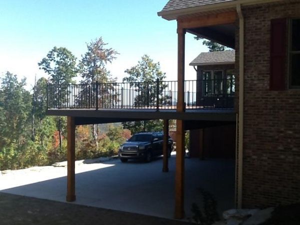 Beautiful view of mountains from this deck