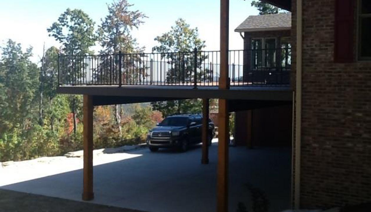 Beautiful view of mountains from this deck