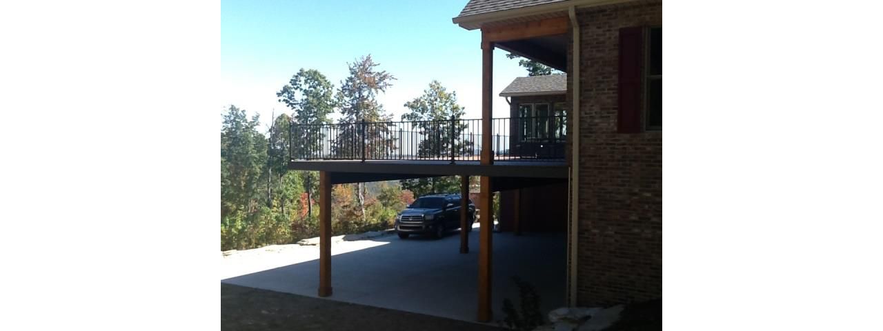 Beautiful view of mountains from this deck