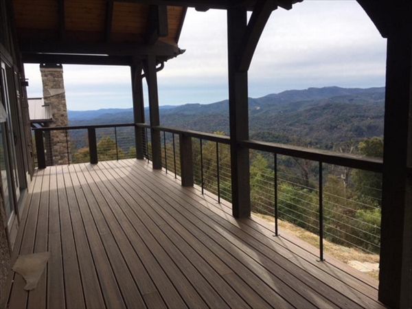 View from Trex Transcend Havana Gold guest quarters deck is fantastic.