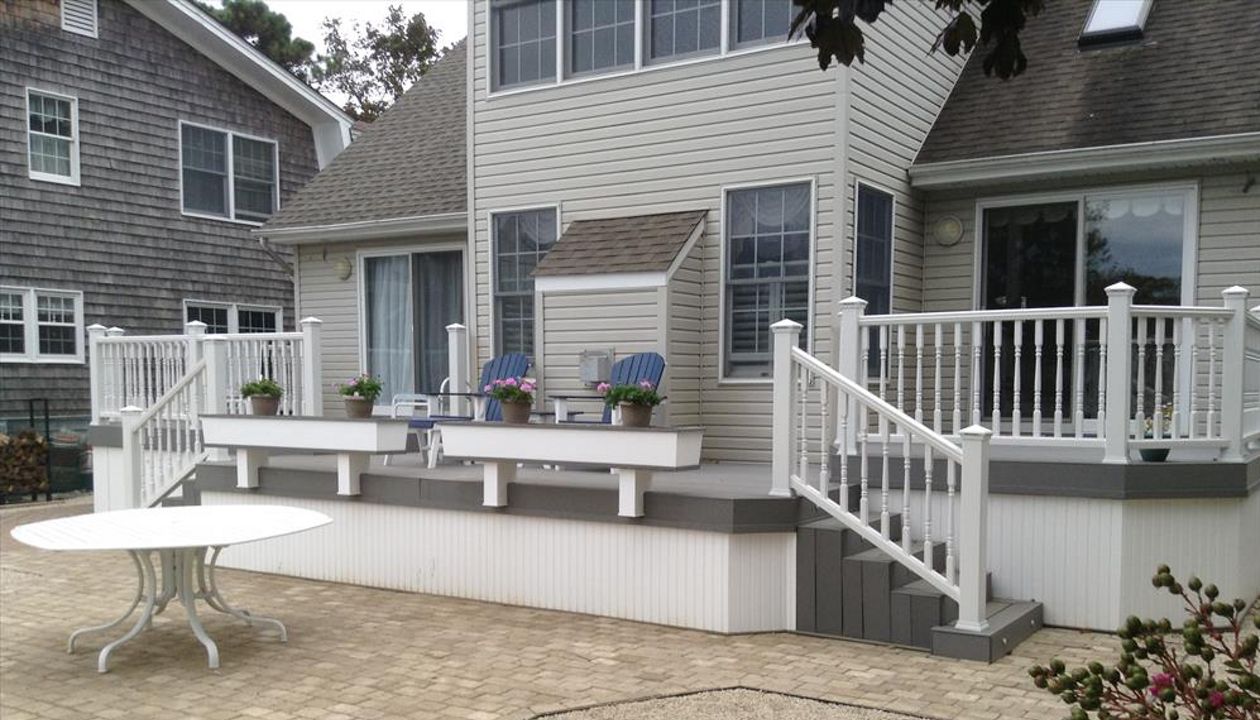 Custom Trex Gravel Path deck and lighting in Wall Township New Jersey