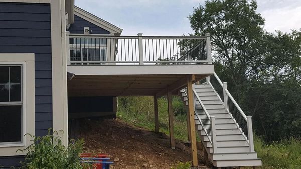 Trex attached house deck - Veiw 1