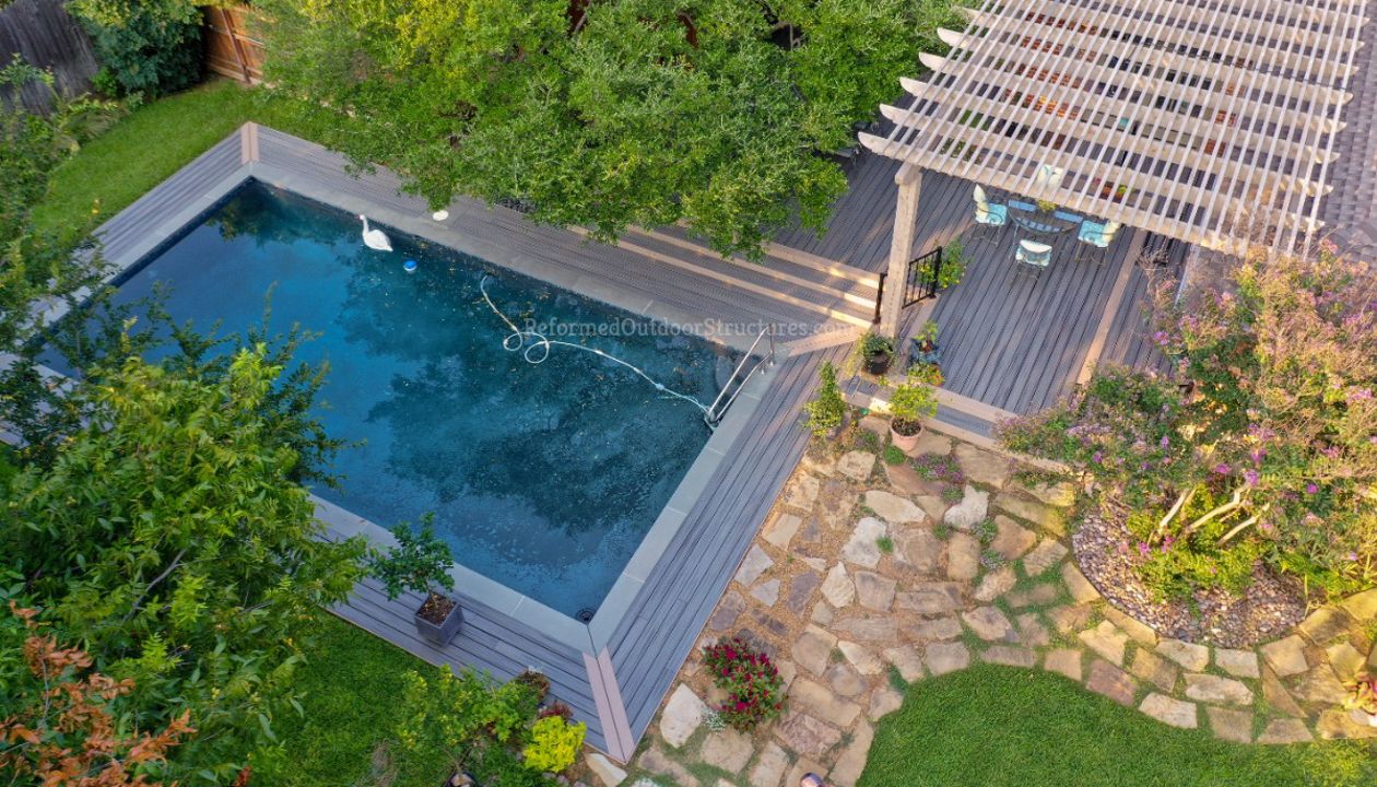 Trex Rocky Harbor Deck and Pergola