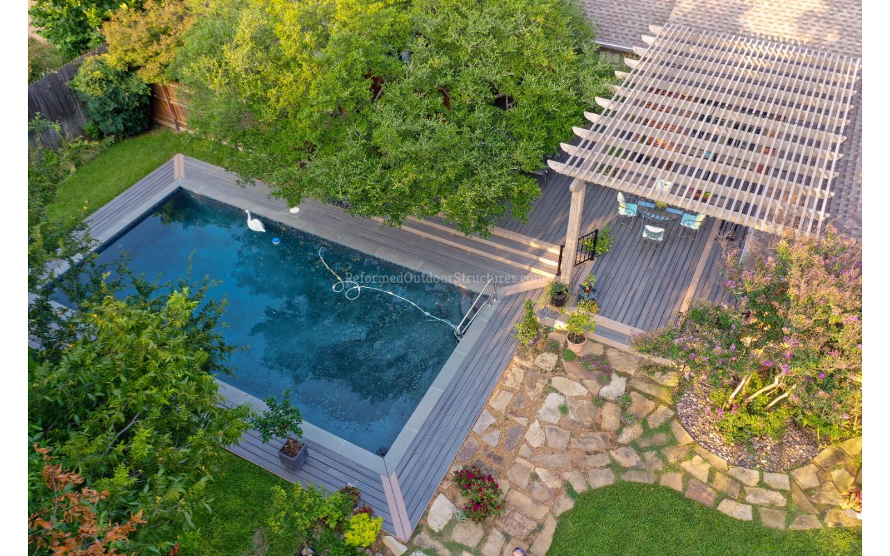 Trex Rocky Harbor Deck and Pergola