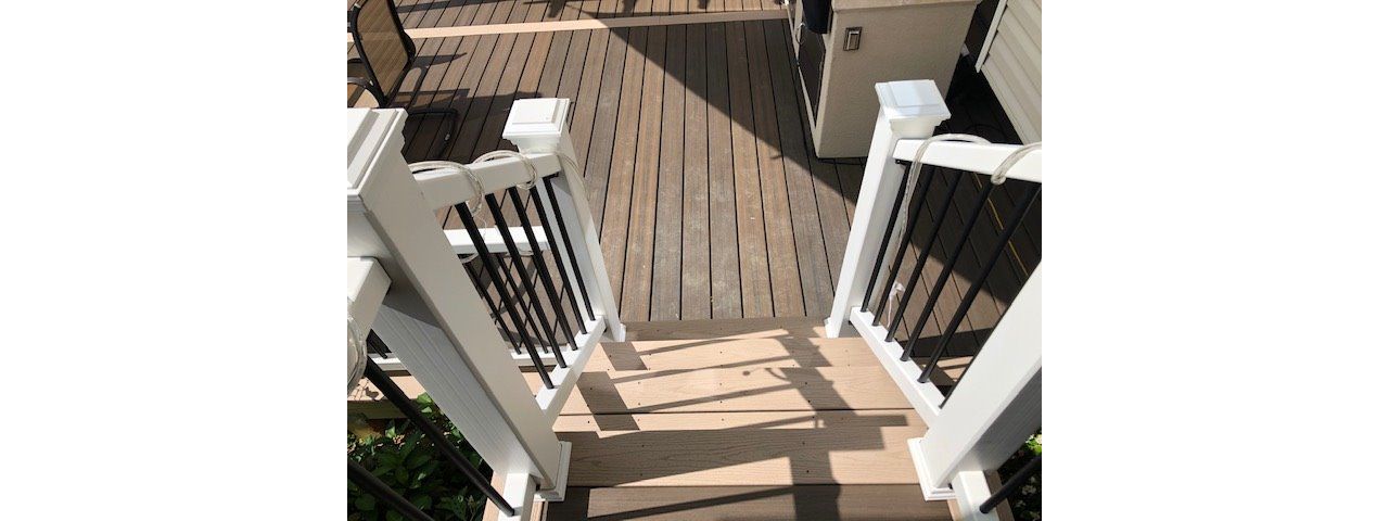 Trex Transcend Rope Swing stairs are durable & rot resistant