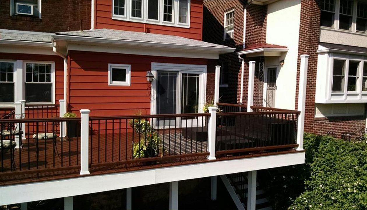 Fire Pit Decking and Railing
