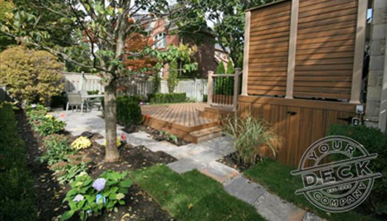 Multi-Level Trex deck using Havana Gold. By Your Deck Co.