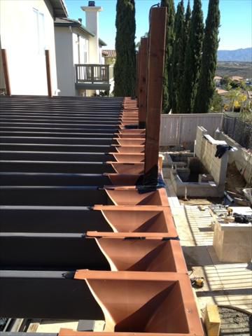 Elevations steel framing w/ Rain Escape