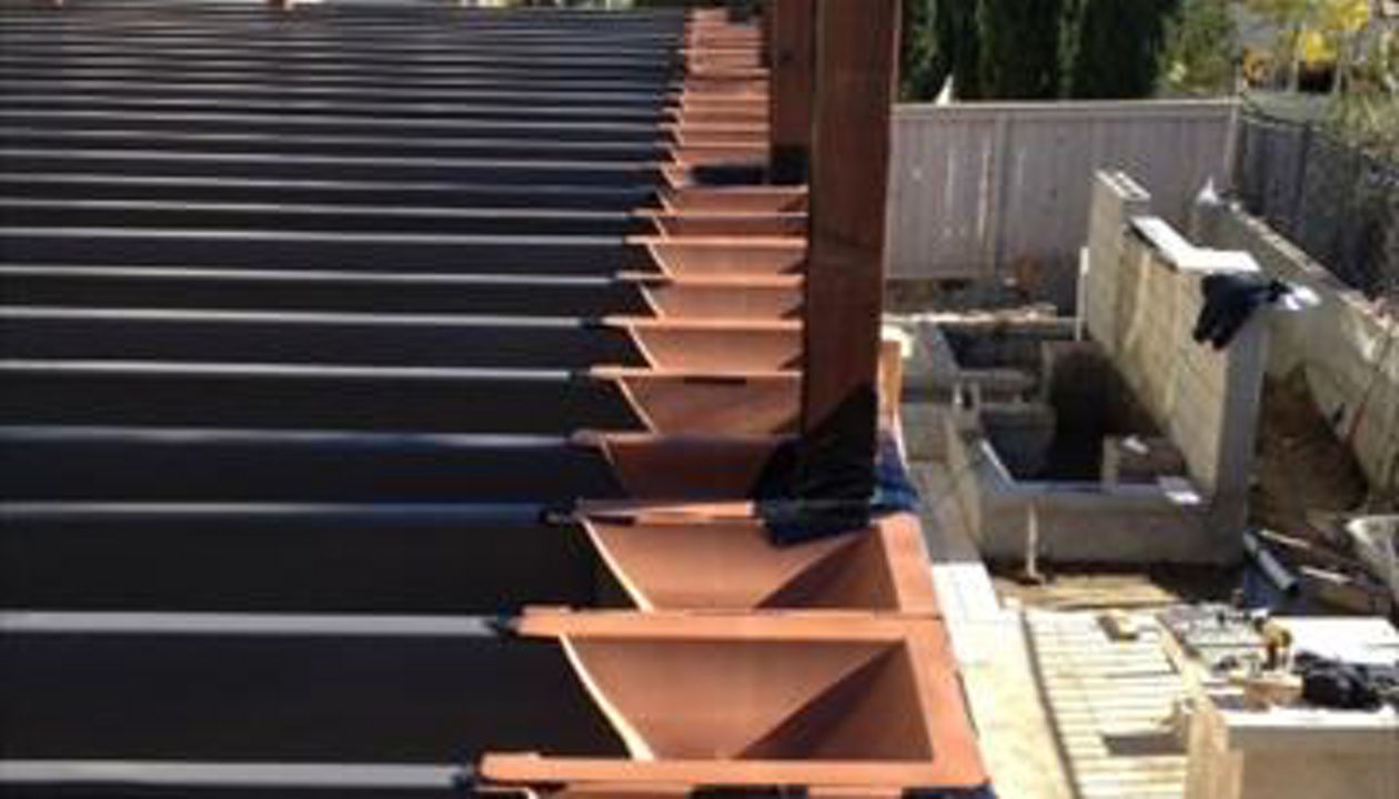 Elevations steel framing w/ Rain Escape