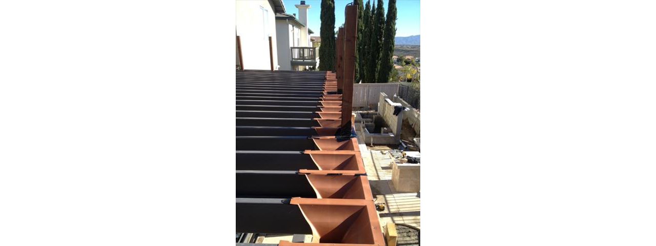 Elevations steel framing w/ Rain Escape