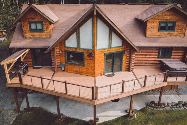 Trex Transcend tones compliment everything from ultra-modern homes to rustic Alaskan chalets.