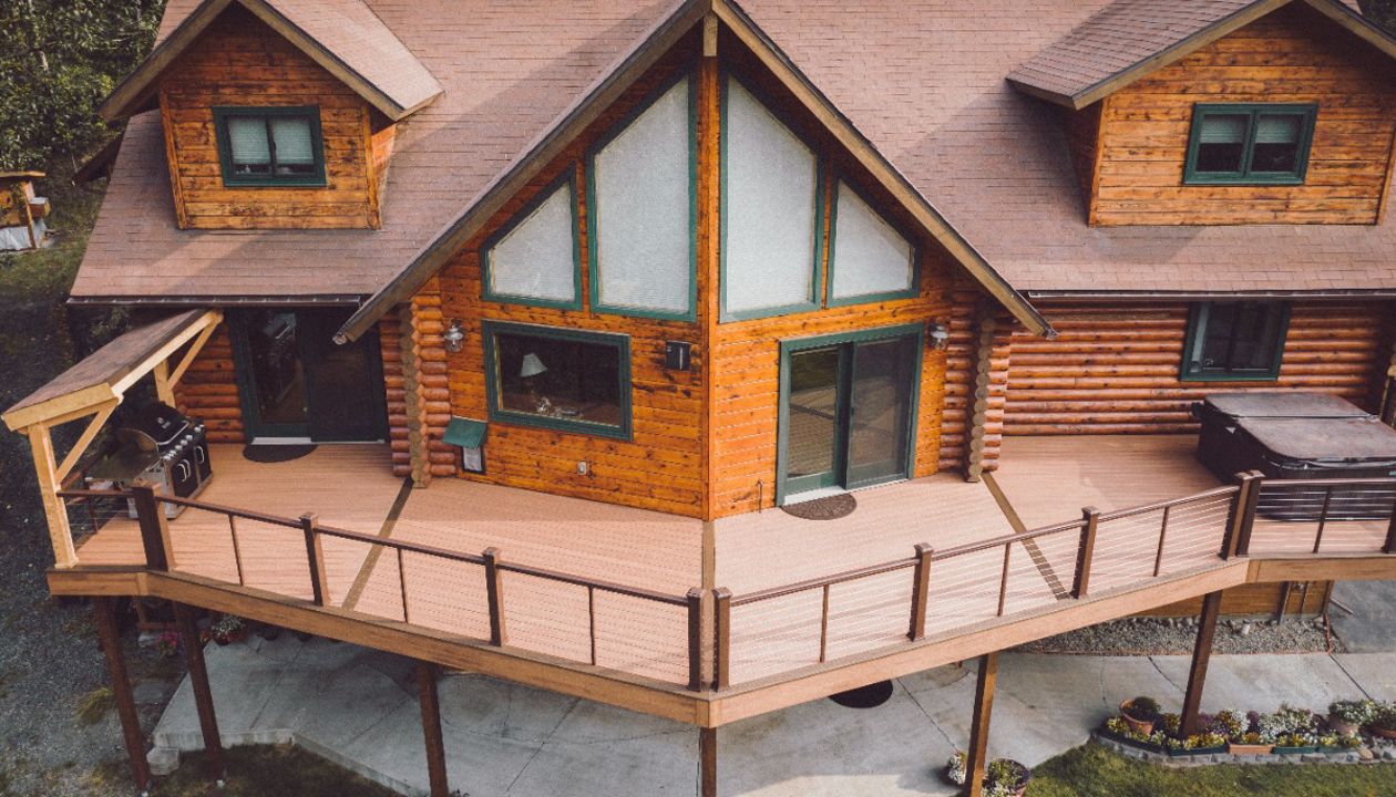 Trex Transcend tones compliment everything from ultra-modern homes to rustic Alaskan chalets.