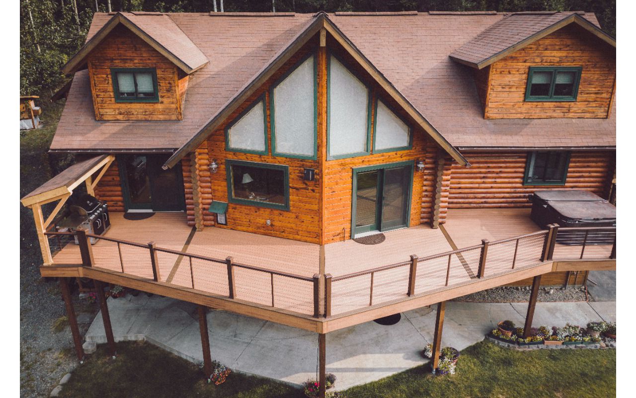 Trex Transcend tones compliment everything from ultra-modern homes to rustic Alaskan chalets.