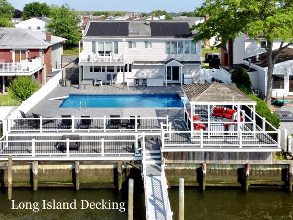Trex Transcend Pool Deck Island Mist Color Oceanside NY