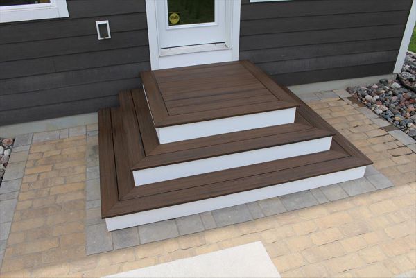 Trex decking in Spiced Rum - Maple Grove