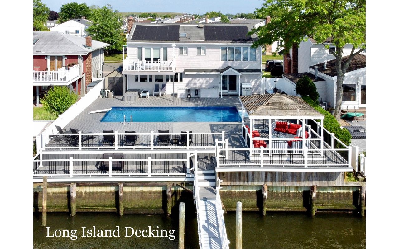 Trex Transcend Pool Deck Island Mist Color Oceanside NY