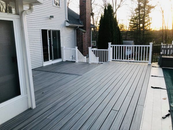 Island Mist multi level pool deck